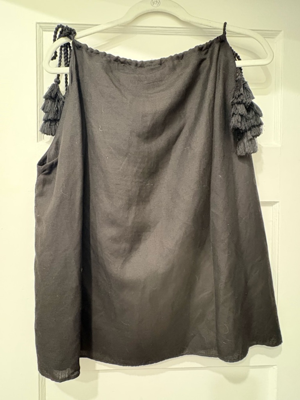 NWT Amour Vert Cor Cor Black Tassel Tank - Picture 6 of 6